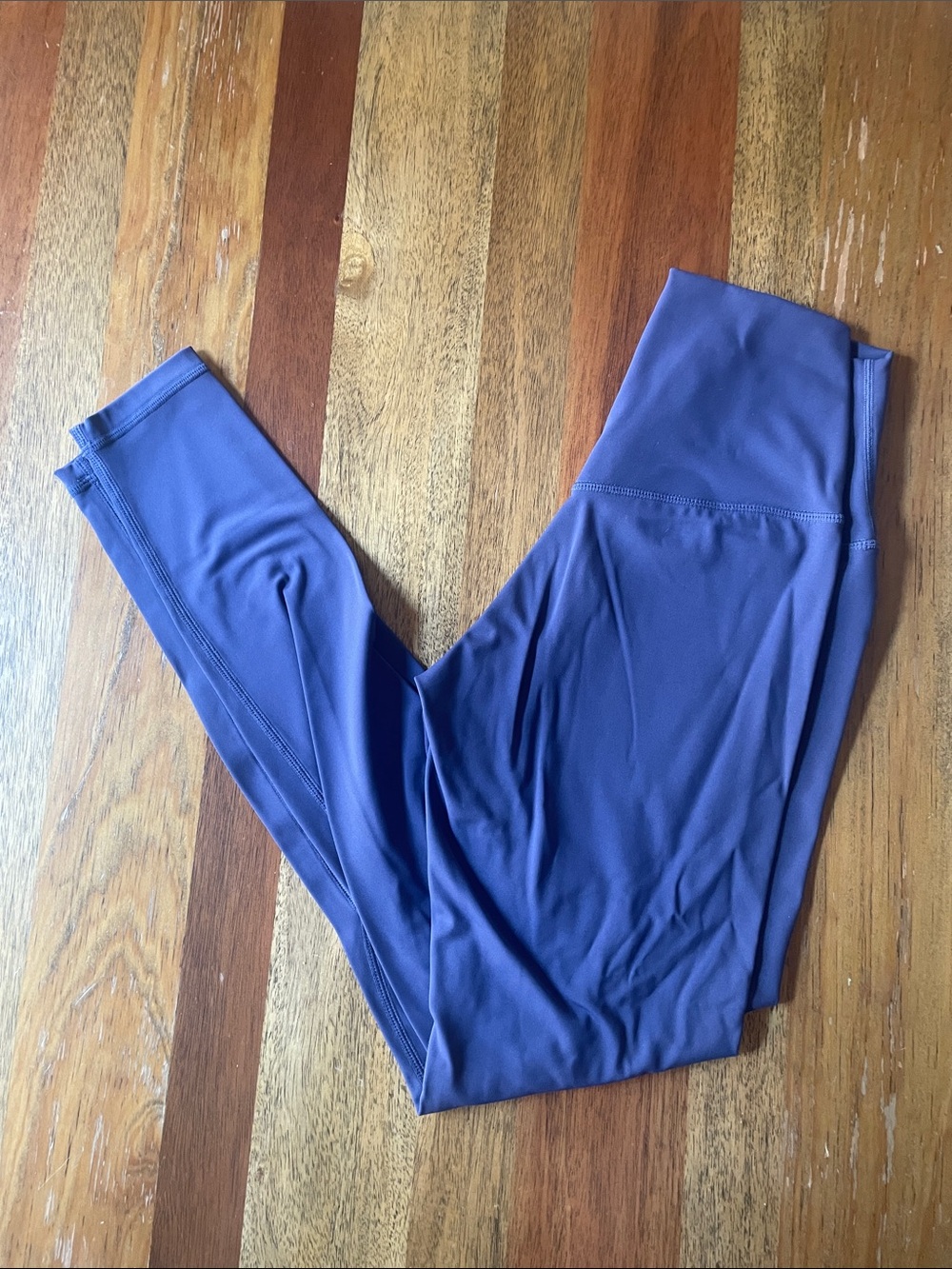 Purple Blue Active Leggings - High Waist